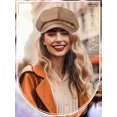 thumbnail image 4 of Minzimin Newsboy Caps for Women 8 Panel PU Leather Apple Cap Vintage Beret Hat Gatsbie Hat for Women Gift, 4 of 6