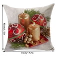thumbnail image 4 of Cateissary Funda de almohada navideña para decoración del hogar, funda de cojín para la cintura del sofá, funda de almohada de 45x45cm Decoración del hogar YMD116-8 Cateissary HA001499-08, 4 of 6