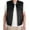 Black, variant on Hvyesh Men's Leather Motorcycle Vest Casual Sleeveless Motorcycle Rider Jacket Biker Vests