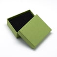 thumbnail image 2 of 12pcs Cardboard Jewelry set box for Ring Necklace Rectangle Olive Drab 9x7x3cm Brown, 2 of 2