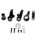 thumbnail image 3 of Metal RC Car Parts, High Strength Aluminum Alloy RC Steering Group Kit Improve Steering Performance  For Remote Control Car Black, 3 of 8