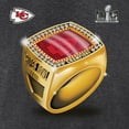 thumbnail image 4 of Men's Fanatics Heather Charcoal Kansas City Chiefs Super Bowl LVIII Champions Ring Season T-Shirt, 4 of 4