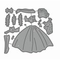 thumbnail image 4 of Troquel metálico de dama con vestido DuuFounG 10,5 x 9,7 cm, 4 of 7