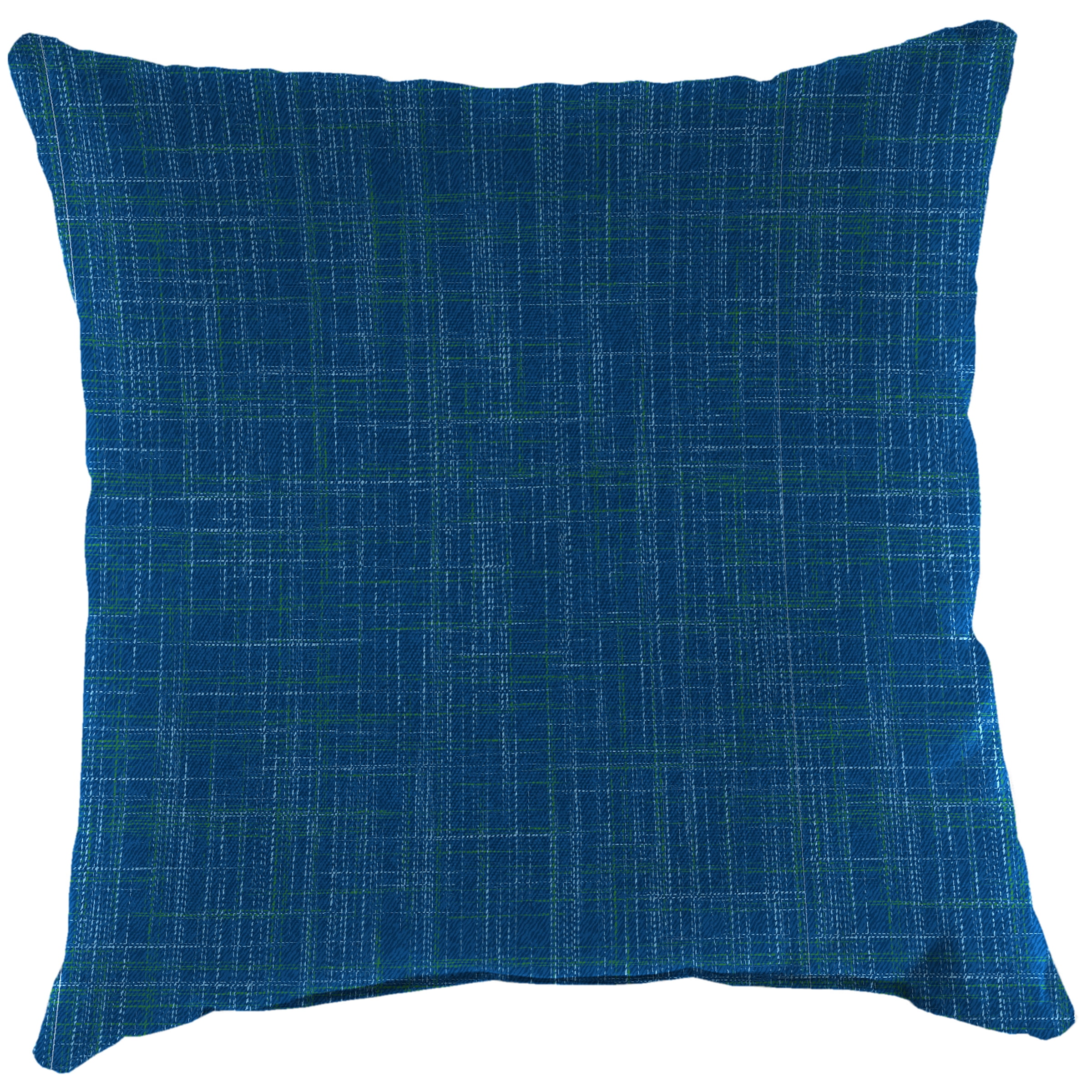 Jordan Manufacturing 16" x 16" Harlow Lapis Blue Solid Square Outdoor Throw Pillow (2 Pack)