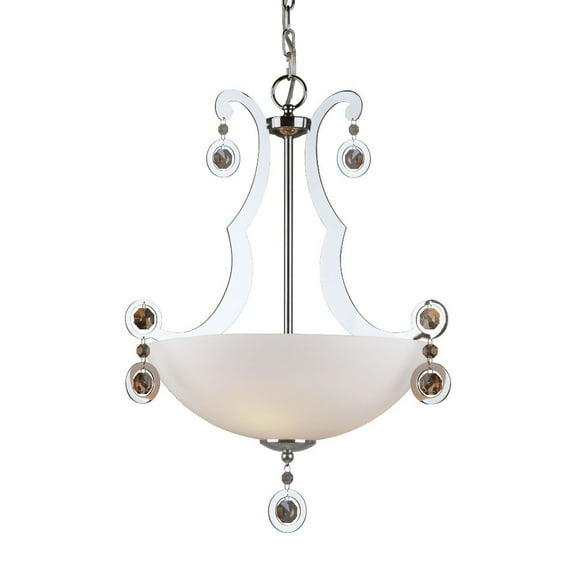 2579-03-05-Forte Lighting-Rea - 3 Light Bowl Pendant-25.25 Inches Tall and 17.5 Inches Wide