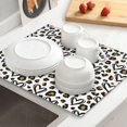 thumbnail image 6 of Goofa Dish Drying Mat Super Absorbent Drying Mat Large Dish Drying Mats for Kitchen Counter Easy Clean Dish Mat Kitchen Drying Mat 16" x 18" ( Heart Leopard ), 6 of 6