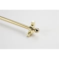 thumbnail image 1 of Zoroufy 01562-03524 48 in. Sovereign Tubular Stair Rod Set with Smooth Brackets Ball Finials in Polished Brass, 1 of 1