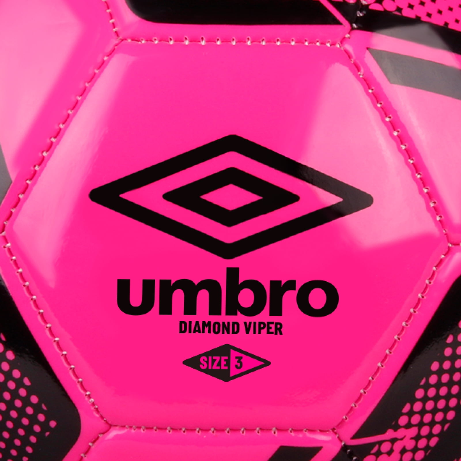 (4 pack) Umbro Diamond Viper Size 3 Soccer Ball, Pink