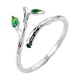 thumbnail image 1 of Joyería de la Naturaleza Hojas Anillo Redondo de Moda Anillo de Apertura Rama Anillos Ajustable Forma, 1 of 8