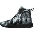 thumbnail image 3 of Aidianart Wolf High Top Sneakers Mens High Top Shoes Size 5, 3 of 5