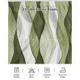 thumbnail image 5 of Sage Green Stripes Wrap Around Bed Skirts for California King Bed 16" Drop,Bed Skirt with Adjustable Elastic Belt Dust Ruffle Bed Valance for Bedroom Retro Farmhouse Abstract Ripple Bed Frame Cover, 5 of 7