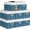 Blue, variant on PETGLE Storage Bin,Collapsible Storage Basket For Organizing,Large Storage Boxes With Rope Handles,Storage Containers,White & Black,4 Pack