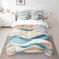 thumbnail image 2 of YST Geometric Wave Comforter Set 7-Piece Modern Abstract Art Bedding, Twin Size, 2 of 4