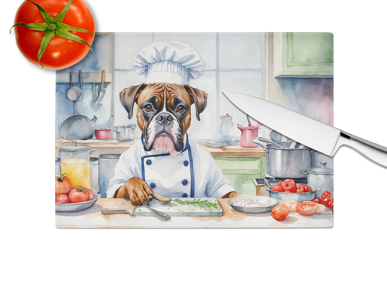 Boxer The Chef Glass Cutting Board 12 in x 15 in