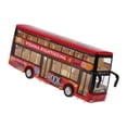 thumbnail image 3 of Maoww 1:50 Diecast Car Toy Pull Back Double Decker Bus with Light & Sound Red, 3 of 9