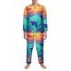 thumbnail image 3 of Balery Hawaiian Island Dolphin Pijama para Hombre de Dos Piezas con Manga Larga, Conjunto de Dormir y Descanso Suave con Bolsillos-Medium, 3 of 6