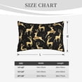 thumbnail image 6 of Balery Christmas Gold Deers Bedding Queen Pillow Cases - Envelope Closure - Soft Brushed Microfiber Fabric - Shrinkage and Fade Resistant Pillow Cases-16"x24", 6 of 9