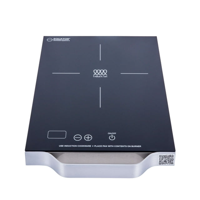 Equator 11" Portable One-Burner Induction Cooktop LIGHT AlumInum Handle 110V