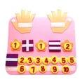thumbnail image 1 of Juguetes de aprendizaje de matemáticas Montessori, juguete educativo de habilidades motoras finas, juego de viaje, tablero de actividades para Adición rosa Sunnimix juego de mesa ocupado, 1 of 8