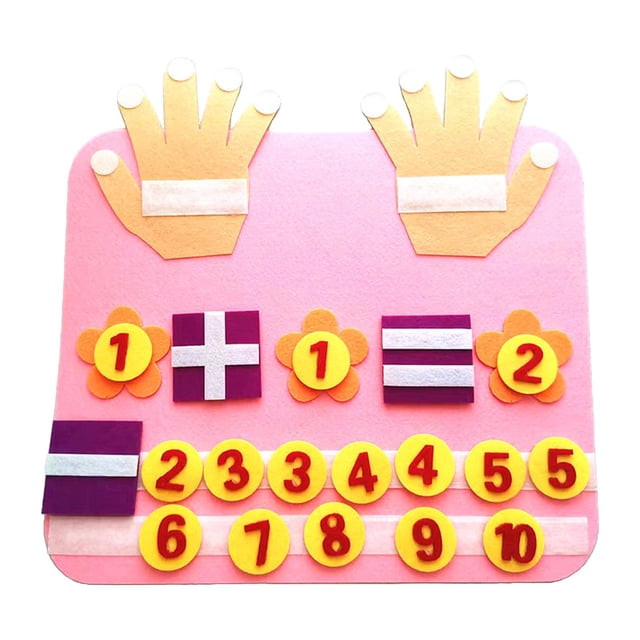 Juguetes de aprendizaje de matemáticas Montessori, juguete educativo de habilidades motoras finas, juego de viaje, tablero de actividades para Adición rosa Sunnimix juego de mesa ocupado
