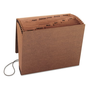 Smead TUFF® Expanding File Monthly 12pockets Flap Brown Letter (70388)