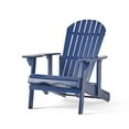 thumbnail image 4 of Folding Adirondack Chairs, Oversized All-Weather Outdoor Chairs with Reclining Backrest, Lawn Lounge Chair with Wide Arms Garden Porch Patio Deck Backyard, Dark Blue, 4 of 8