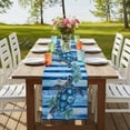 thumbnail image 4 of Blue Turtle Coastal 60 Inch Table Runner, Sea Nautical Beach Summer Retro Farmhouse Dresser Scarf Cotton & Linen Tablerunner for Dining/Kitchen Island/Holiday Party Décor 13" x 60", 4 of 9