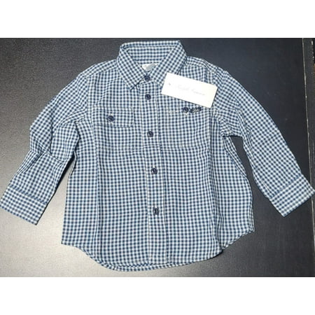 Polo Ralph Lauren BLUE/WHITE Boy's Checks Shirt, US 18 Months