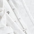 thumbnail image 6 of cocolona Lace Corset Tops for Women Mesh Sheer Lacework Ruffle Bustier Tops Solid Party Corset, 6 of 7
