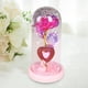 thumbnail image 1 of Decoración del día de San Valentín BLESIY Lámpara de mesa eterna Rosa artificial en cúpula de vidrio base Rosa, 1 of 8