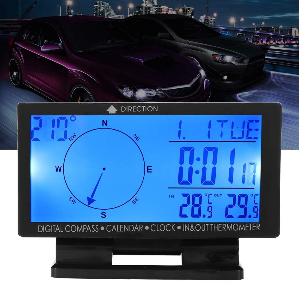 Acaigel High Accuracy----Electronic Compass Can Accurately Display The Current Angle And Azimuth. Compass Digital Display Range (0 To 360 Degrees) With Accuracy Of Plus Or Minus 8 Degrees.