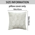 thumbnail image 6 of REGALWOVEN Set of 2 Solid Color Plush Throw Pillow Covers Soft Cozy Cushion Covers for Sofa Home Decor Beige 16" x 16", 6 of 6