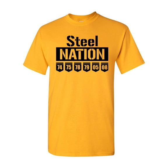 Steel Nation Football DT Adult T-Shirt Tee