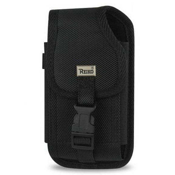 VERTICAL RUGGED POUCH WITH BUCKLE SAMSUNG GALAXY NOTE2 N7100 PLUS BLACK