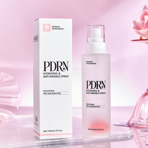 PDRN Hydrating Anti-Wrinkle Face Mist Spray, Long-Lasting Moisturizing for Dry Skin & Fine Line Reduction, 110ml, 1 Count