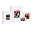 thumbnail image 2 of Kate and Laurel Gallery Transitional Frame and Shelf Set, Set of 5, White, Sophisticated Wooden Picture Frames With Multiple Sizes Included, 2 of 10