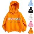 thumbnail image 2 of Zwiiyzr Toddler Baby Boy Girls Fall Winter Hooded Clothes Baby Hoodie Tops Heart Printed Long Sleeve Sweatshirt 3-9Y Pink, 2 of 4