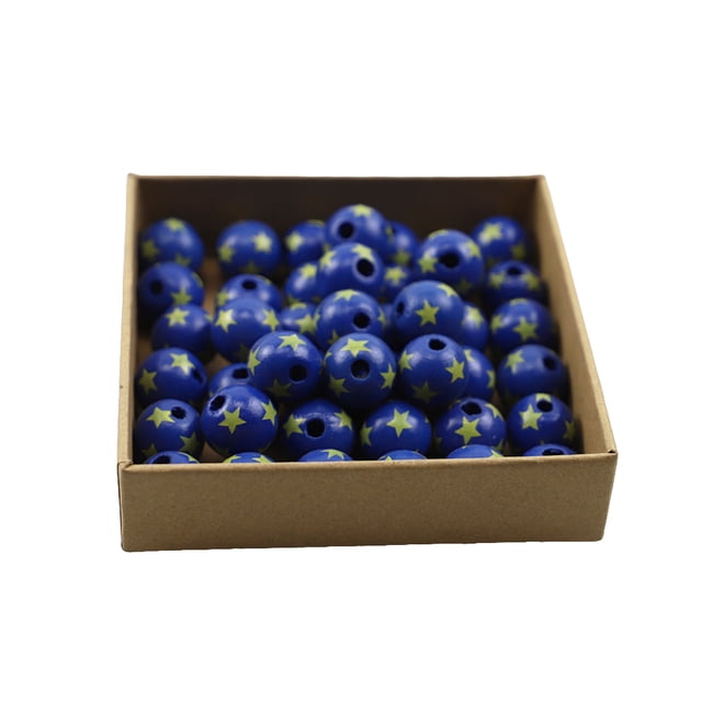 Injueey 100 piezas de cuentas de para manualidades, Material de 16mm, bolas redondas, manualidades de costura, Kit de cuentas sueltas ligeras, Kits de decoración para fiestas Injueey HA064249-00