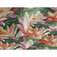 thumbnail image 3 of Ambesonne Lotus Flower Quilted Coverlet 3 Pcs, Water Lily Bloom Art, King Size, Burnt Sienna and Pale Purple, 3 of 4