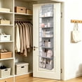 thumbnail image 7 of Over Door Hanging Storage Organizer with Mesh Window 6 Pocket Wall Mount for Bedroom Dorm Apartment Closet Space Saving, 7 of 7