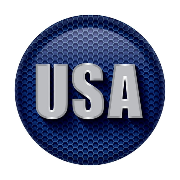 Beistle - USA Button - 2" - Pack of 6