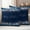 Blue White Black, variant on Merry Christmas Outdoor Waterproof Pillow Covers, Winter Holiday Xmas Snowflake Blue Plaid Decorative Square Throw Pillowcase Sofa Cushion Sham for Patio/Couch/Chair, 26"x26" 2 Pack
