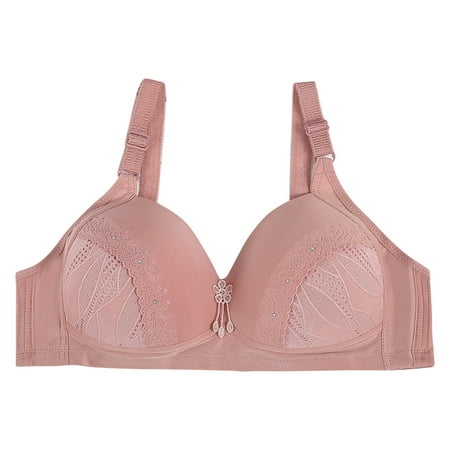(2-Pack) Puawkoer Women s Underwear Push Up Womens BrasUnderwire Full CoverageSteel Ring Comfort Bra for Women Pack Adjustable Bra Tan Bra Women Sports Bra P