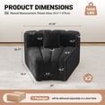 thumbnail image 6 of Daluvenix Round Curved Sofa 2PCS 1/8 Round Modular Sectional Sofa 2 Seater Modern Convertible Velvet Boneless Couches for Living Room, 6 of 9