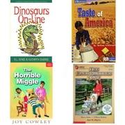 Children's Fun & Educational 4 Pack Paperback Book Bundle (Ages 6-12): Dinosaurs On-Line: A Guide to the Best Dinosaur Sites on the Internet, IOPENERS TASTE OF AMERICA SINGLE GRADE 4 2005C, HORRIBLE M