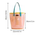 thumbnail image 2 of Large Capacity Transparent Beach Bag – Jelly PVC Tote for Women, Portable Swimming Bag, Waterproof Shopping Bag for Travel, Pool, Gym, Everyday Outing, 2 of 4