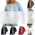 thumbnail image 3 of GEWSEY Women's Polka Dot Cardigan Oversized Open Front Sweater Button Down Knit Outerwear Cozy Sweaters Fall Winter Trendy Cute Teacher Cardigans (Sky Blue, L), 3 of 6