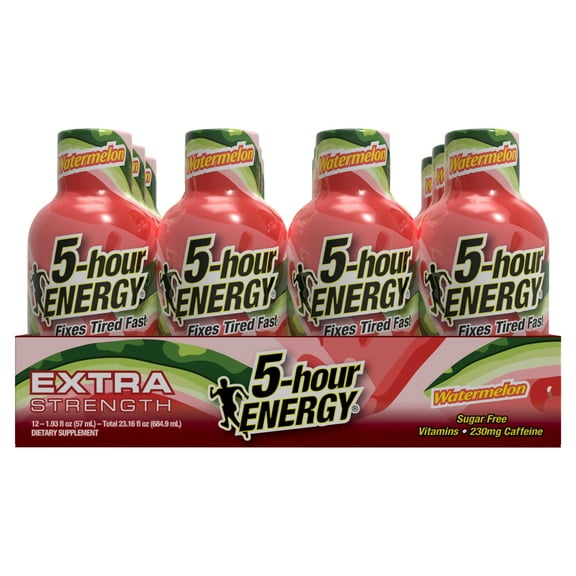 5-hour Energy Watermelon Extra Strength Dietary Supplement, 1.93 fl oz, 12 count