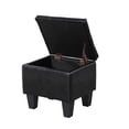 thumbnail image 4 of Pouseayar 3 in 1 Storage Ottoman Bench Set, Tufted Ottoman Linen Bench for Living Room, Entryway, Hallway, Bedroom, Black, 4 of 8