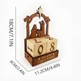 thumbnail image 4 of Wooden Decorations DIY Wooden Ornaments Calendar Countdown Home Decoration Gifts, 4 of 5